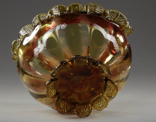 Cup In Molded Glass End of XIXth Century