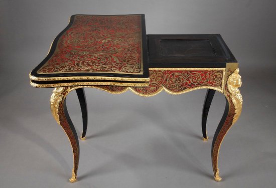 Boulle Marquetry Game Console Table