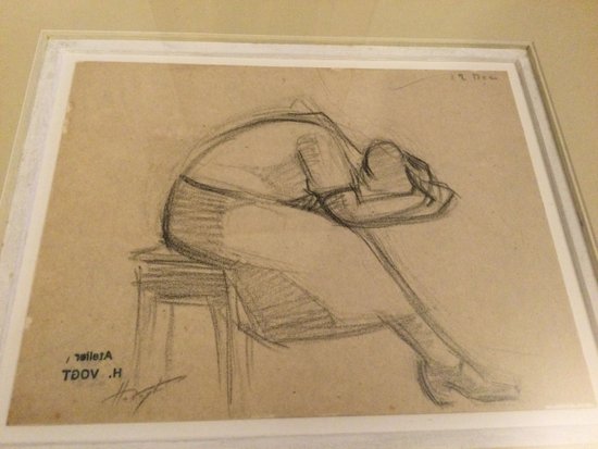 Charcoal signed Hélène VOGT