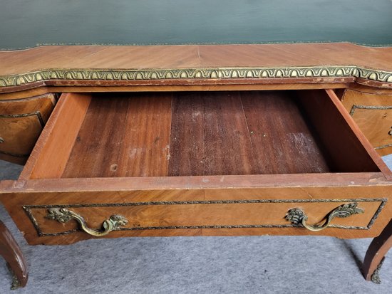 Desk in marquetry of wood Louis XV style period XIXeme