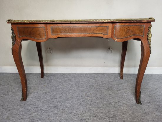 Desk in marquetry of wood Louis XV style period XIXeme