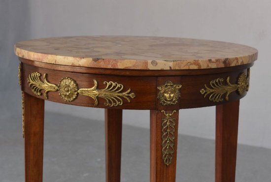 Empire Style Salon Mahogany And Gilt Bronze Nineteenth