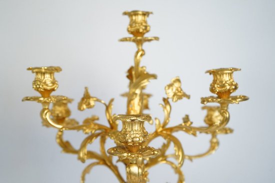 Garniture De Cheminée d'Après De La Fontaine