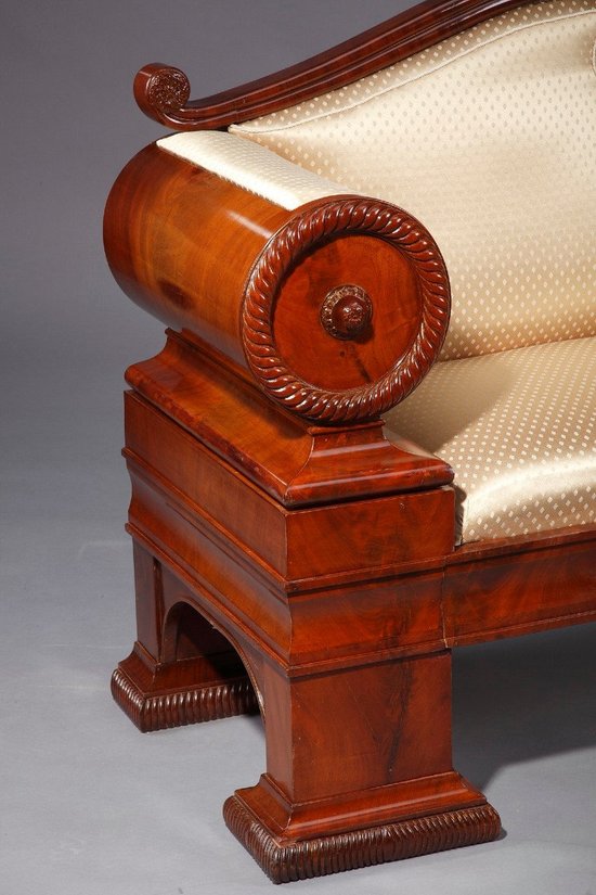 Biedermeier Mahogany Sofa, Austria 1830