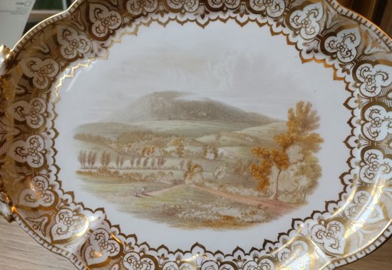 Platte - Porzellan - Royal Worcester - England - Um 1850