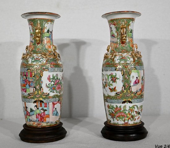 Pair of Baluster Vases in Chinese Porcelain - Late 19th century