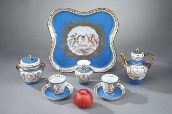 Tea Set, With Sèvres And Chateau Des Tuileries Marks