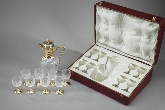 Louis XV style crystal drink service, Maison Boin-taburet