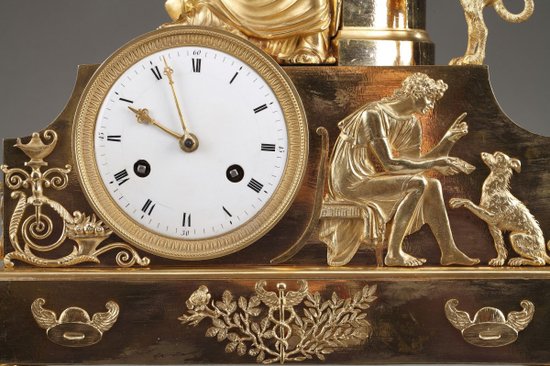 Orologio in bronzo Impero: La Fidélité