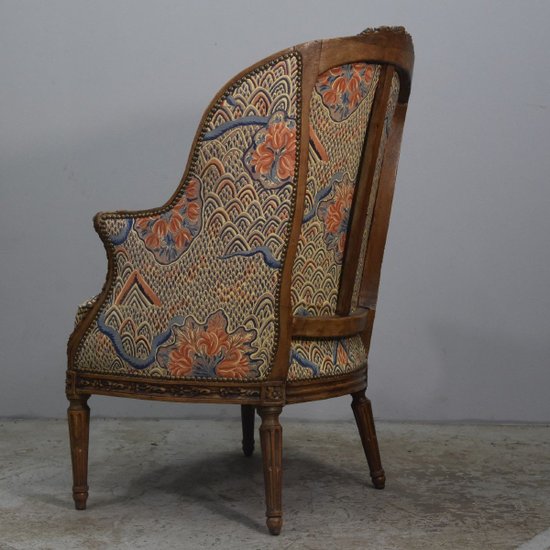 Broken Duchess Louis XVI In Walnut From The 18th Century