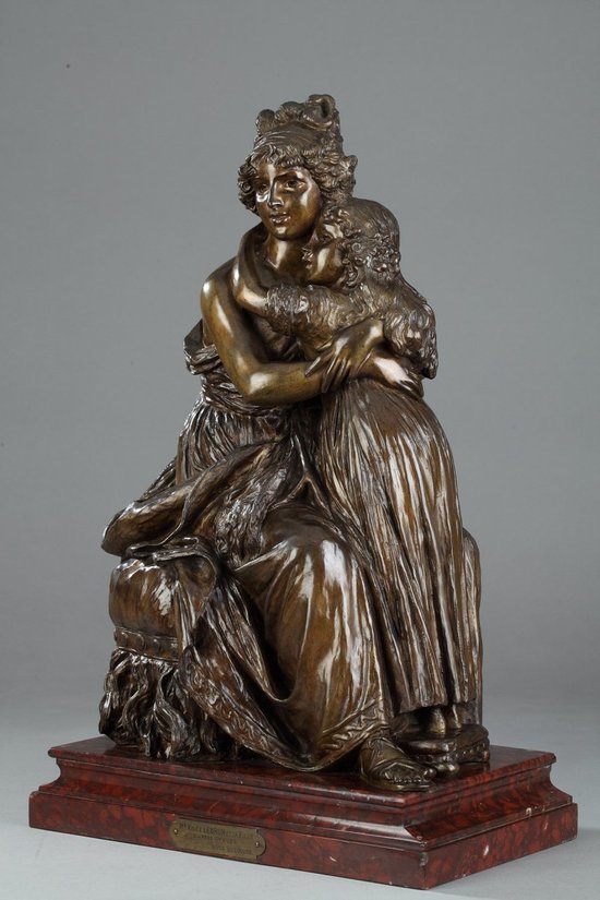 Bronze After the Self-Portrait Of Madame Vigée-lebrun With Her Daughter, Julie