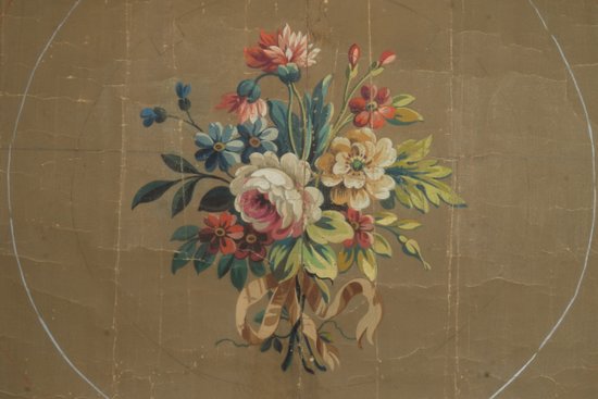 Carton of Aubusson tapestry flowered pattern