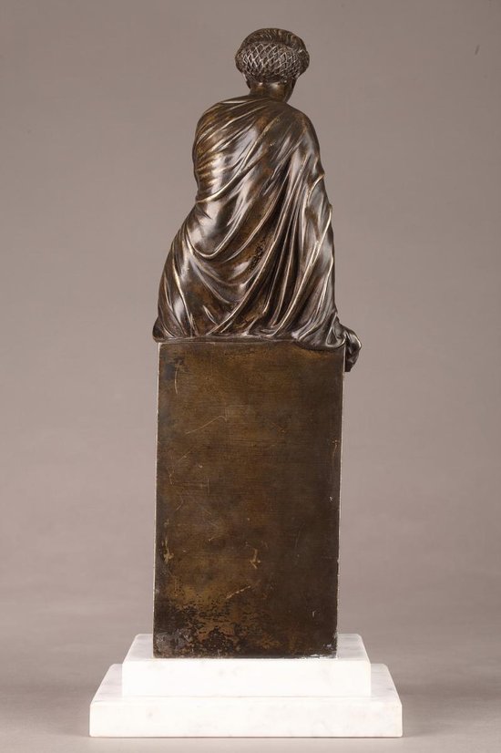 Bronze Statue Suzanne von Eugène Antoine Aizelin (1821-1902)