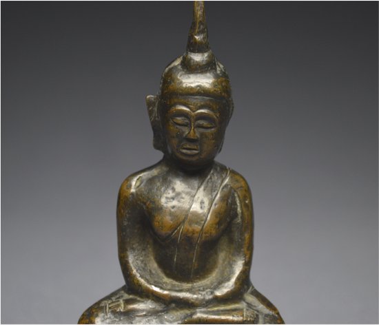 Laos, 18th - 19th century, bronze Buddha in meditation position