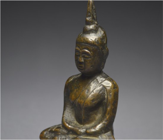 Laos, 18th - 19th century, bronze Buddha in meditation position