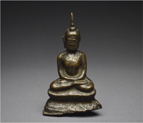 Laos, 18th - 19th century, bronze Buddha in meditation position