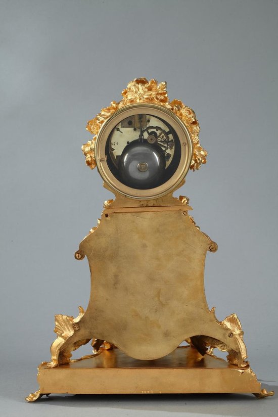 Rockery Pendulum In Gilt Bronze