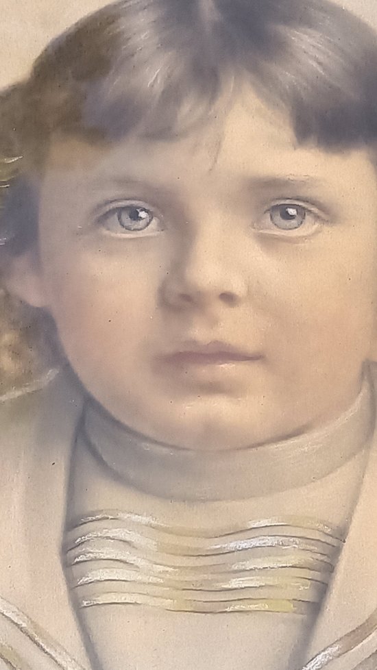 dry pastel portrait / 19th century