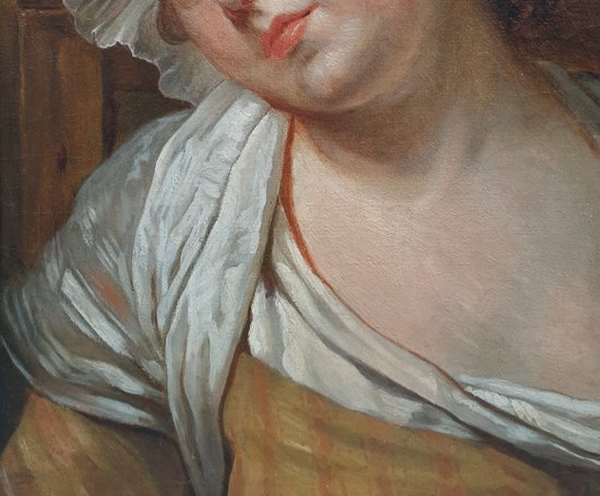 Scuola francese della fine del XVIII secolo (da Jean-Baptiste GREUZE) - Ritratto di fanciulla (Georgette?)