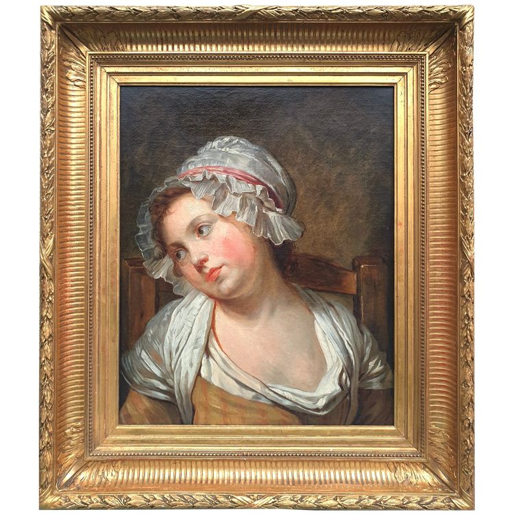 Scuola francese della fine del XVIII secolo (da Jean-Baptiste GREUZE) - Ritratto di fanciulla (Georgette?)