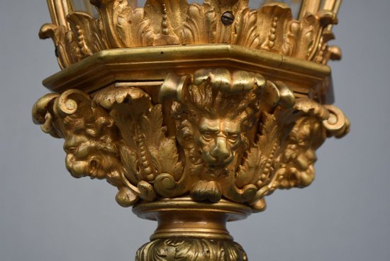             Laterne aus vergoldeter Bronze aus dem Schloss Versailles