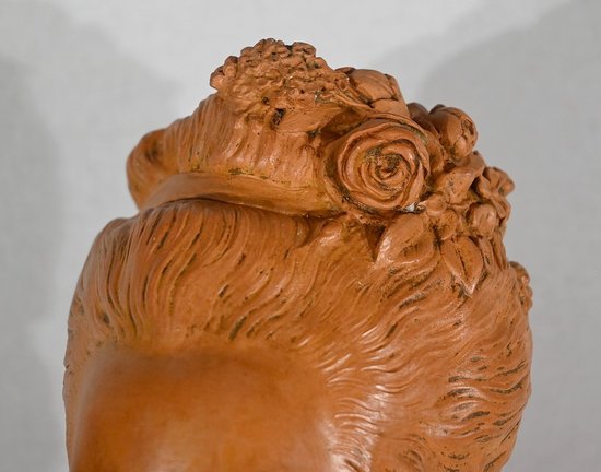 Terracotta bust of Marie-Antoinette, after F. Lecomte - 1920