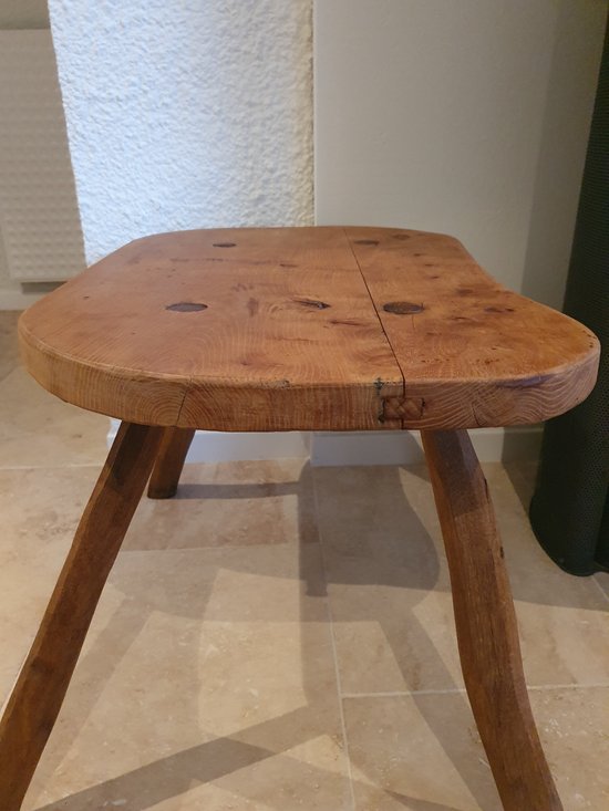 Rustic table , Brutalist , Oak , Year 50/60 .