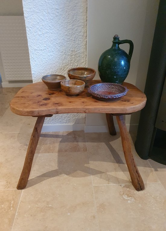 Rustic table , Brutalist , Oak , Year 50/60 .