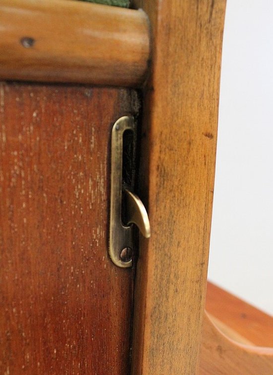 Magazine rack - English Blond Mahogany Stool - 1900 / 1920