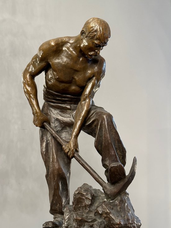 Paul Moreau-vauthier (1871 - 1936), Important Bronze Sculpture With Brown Patina