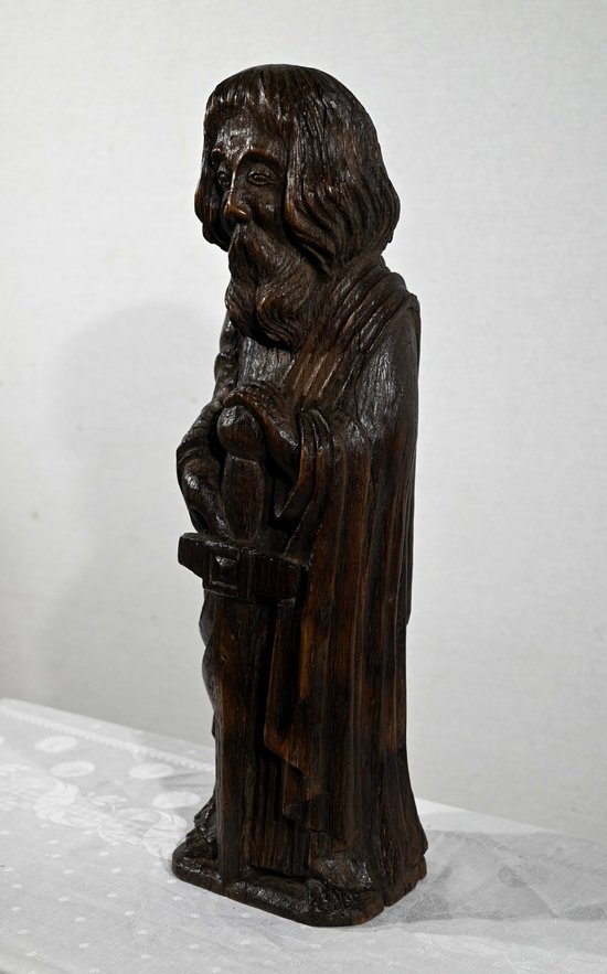 Oak statue of Saint Paul - Mid 19th century