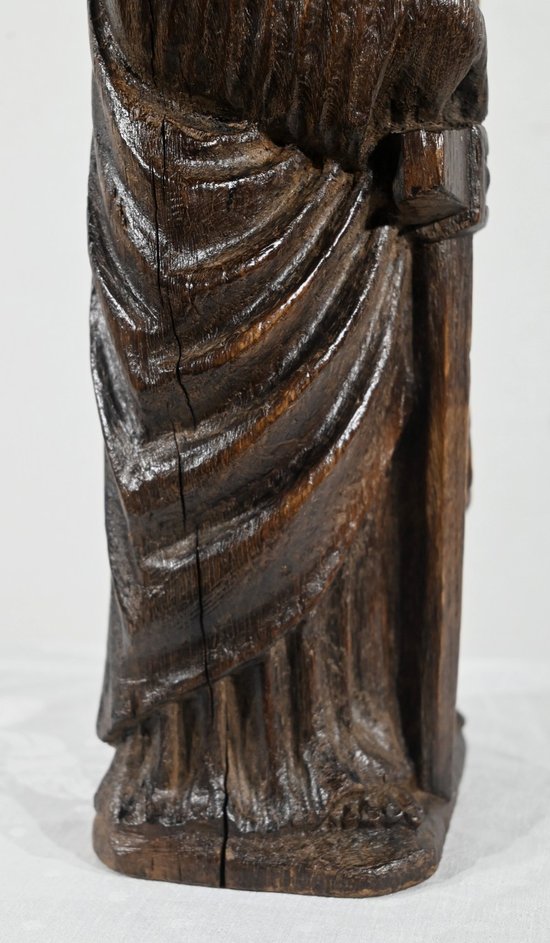 Oak statue of Saint Paul - Mid 19th century