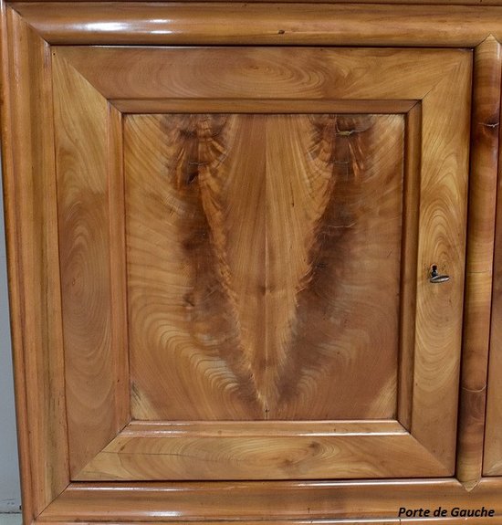 Credenza in ciliegio massiccio, stile Luigi Filippo - Metà del XIX secolo