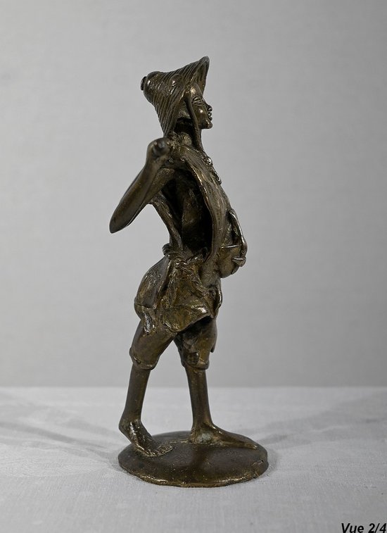 Bronze « Le Paysan Indochinois », Asie – Début XXe