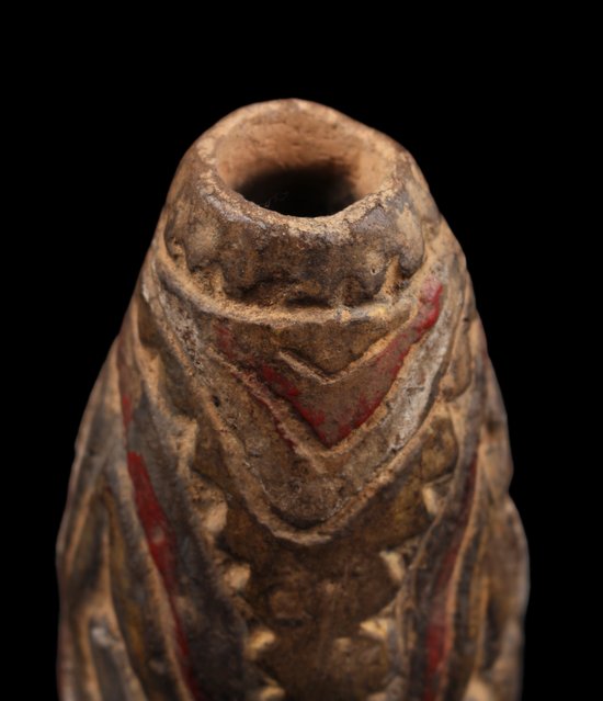 Flauto di terracotta, arte oceaniana, arte tribale, Oceania, Papua Nuova Guinea