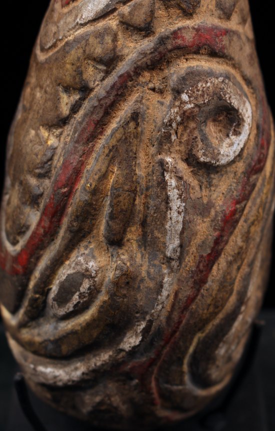 Flauto di terracotta, arte oceaniana, arte tribale, Oceania, Papua Nuova Guinea