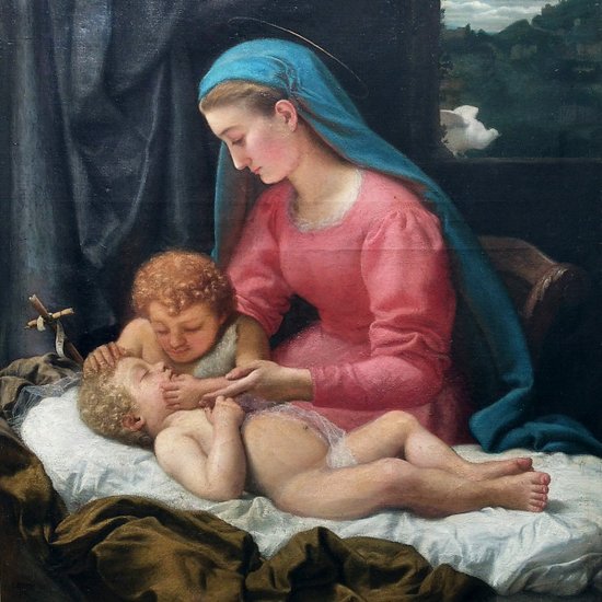 Madonna mit Kind Von Louis Robin Lyon Schüler von Gérôme