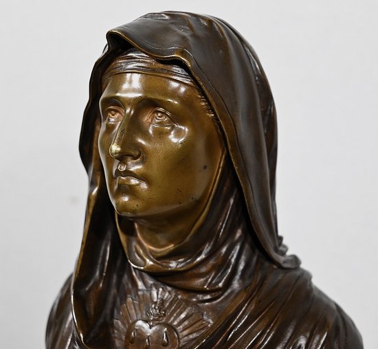 Bronze « La Vierge Marie », J. Bulio – XIXe