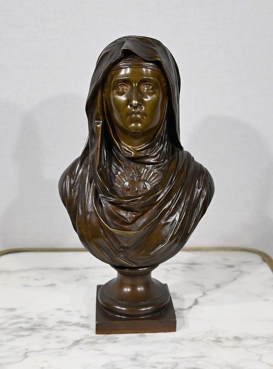 Bronze « La Vierge Marie », J. Bulio – XIXe