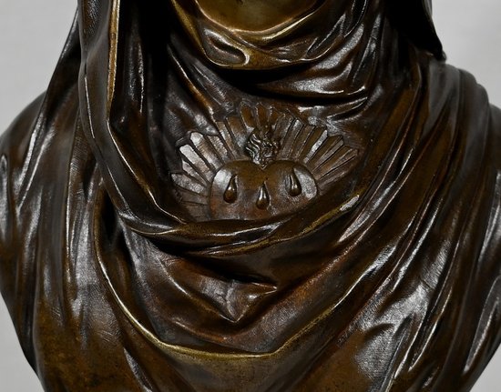 Bronze « La Vierge Marie », J. Bulio – XIXe