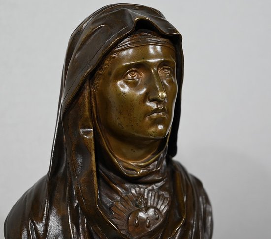 Bronze « La Vierge Marie », J. Bulio – XIXe