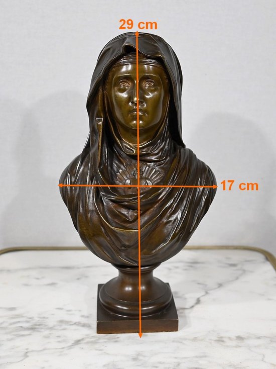 Bronze « La Vierge Marie », J. Bulio – XIXe