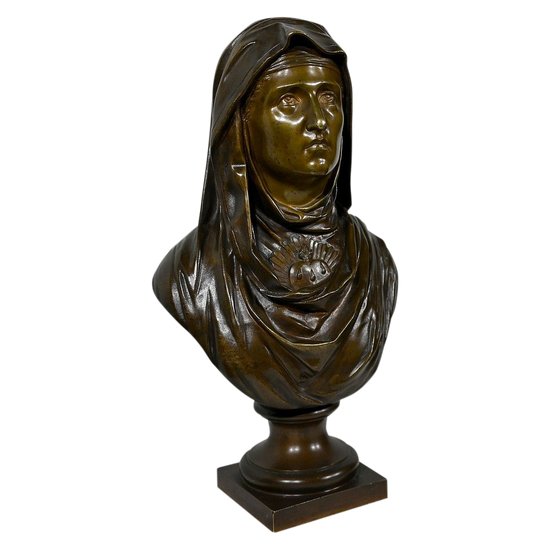 Bronze « La Vierge Marie », J. Bulio – XIXe