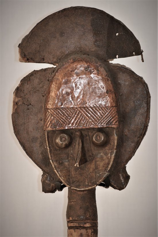 Ancient reliquary figure, Gabon