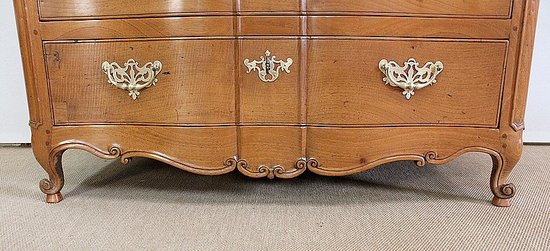 Commode de Port Nantaise en Acajou Jaune de Saint-Martin, époque Louis XV – XVIIIe