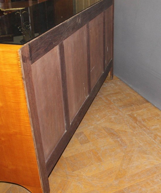 Art Deco Period Sideboard In Light Wood About 1930