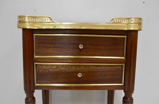 Petite Table Chiffonnière en Acajou massif, style Louis XVI - Début XXe