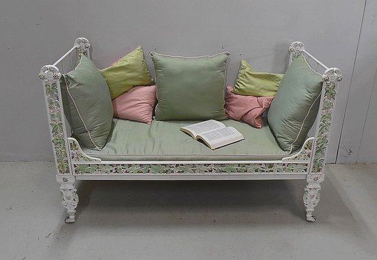 Cast Iron Bench Bed - 1900