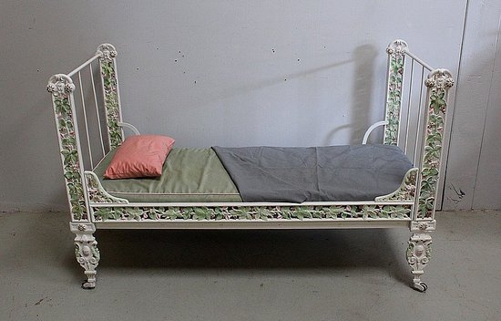 Cast Iron Bench Bed - 1900