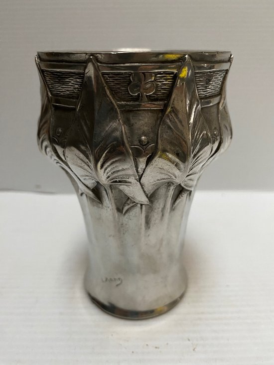 VASE IN SOLID PEWTER ART NOUVEAU